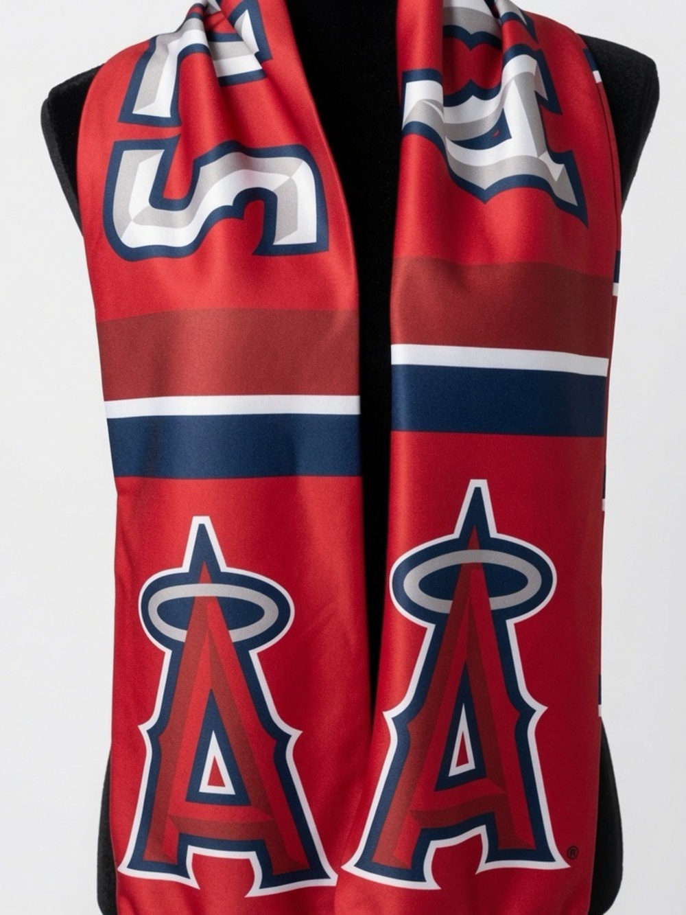 Los Angeles Angels MLB Scarf Red Blue Logo Neckwear